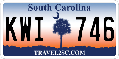 SC license plate KWI746