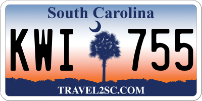 SC license plate KWI755