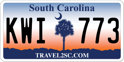 SC license plate KWI773