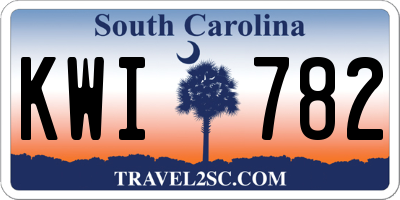 SC license plate KWI782