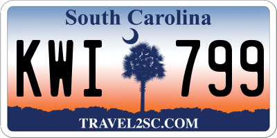 SC license plate KWI799