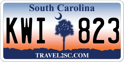 SC license plate KWI823