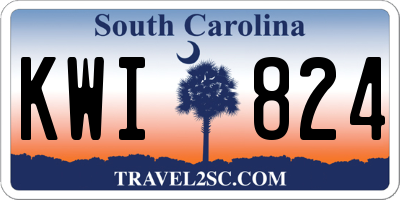 SC license plate KWI824