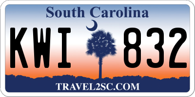 SC license plate KWI832