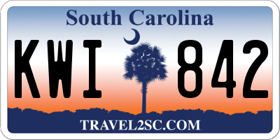 SC license plate KWI842