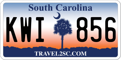 SC license plate KWI856