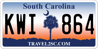 SC license plate KWI864