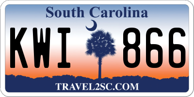 SC license plate KWI866
