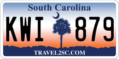 SC license plate KWI879