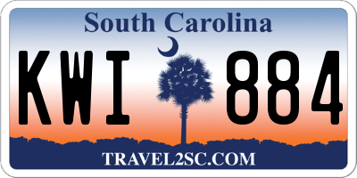 SC license plate KWI884