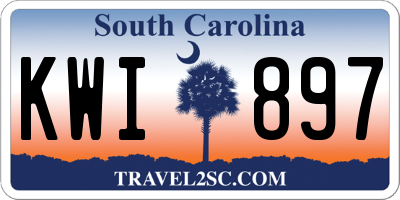 SC license plate KWI897