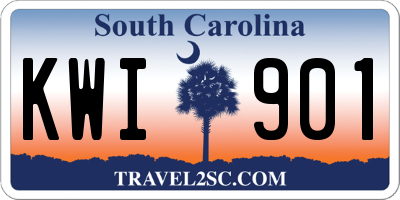 SC license plate KWI901