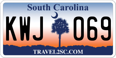 SC license plate KWJ069