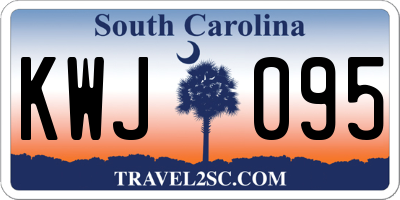SC license plate KWJ095