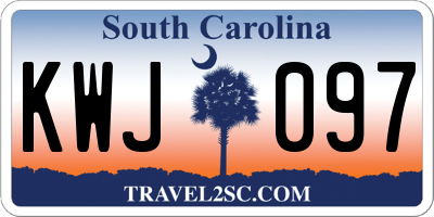 SC license plate KWJ097