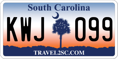 SC license plate KWJ099