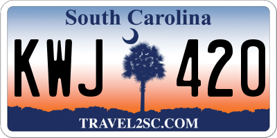 SC license plate KWJ420