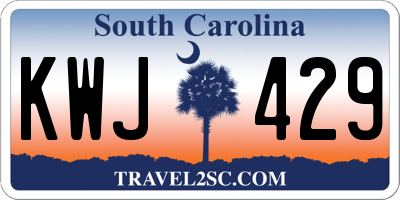 SC license plate KWJ429