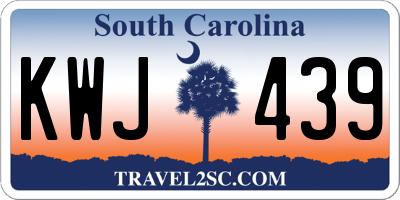 SC license plate KWJ439