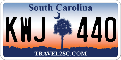 SC license plate KWJ440