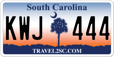 SC license plate KWJ444