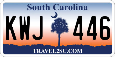 SC license plate KWJ446