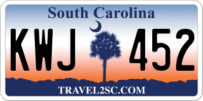 SC license plate KWJ452