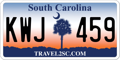 SC license plate KWJ459