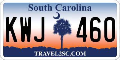 SC license plate KWJ460