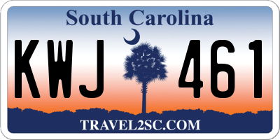 SC license plate KWJ461