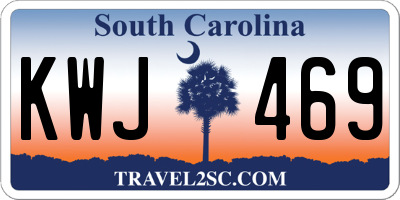 SC license plate KWJ469