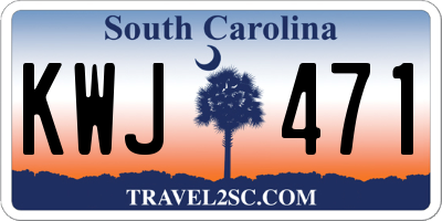 SC license plate KWJ471