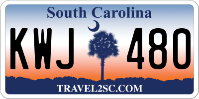 SC license plate KWJ480