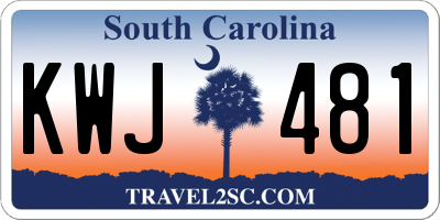 SC license plate KWJ481