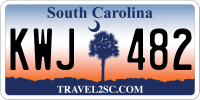 SC license plate KWJ482