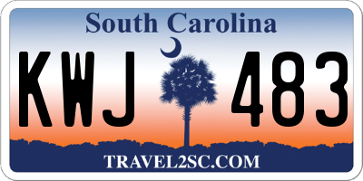 SC license plate KWJ483