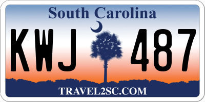 SC license plate KWJ487