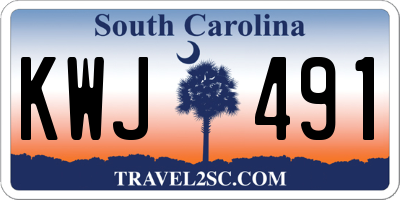 SC license plate KWJ491