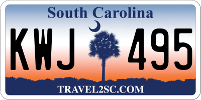 SC license plate KWJ495