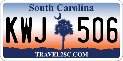 SC license plate KWJ506
