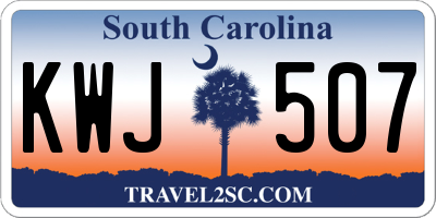 SC license plate KWJ507
