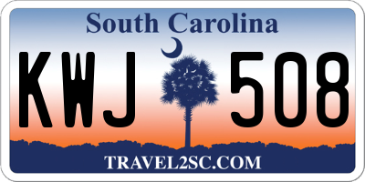 SC license plate KWJ508