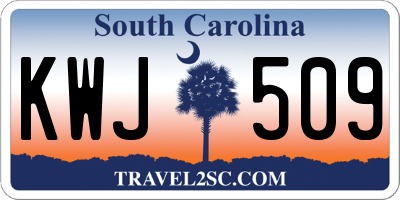 SC license plate KWJ509