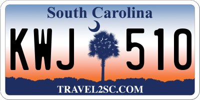 SC license plate KWJ510