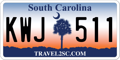SC license plate KWJ511