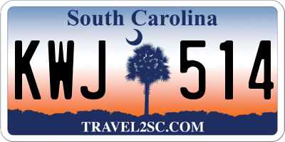 SC license plate KWJ514