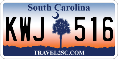 SC license plate KWJ516