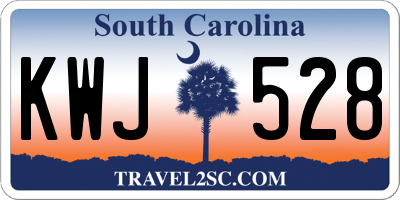 SC license plate KWJ528