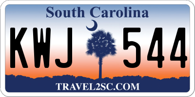 SC license plate KWJ544