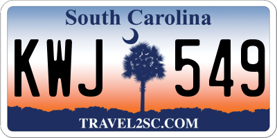 SC license plate KWJ549